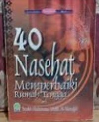 40 Nasehat Memperbaiki Rumah Tangga